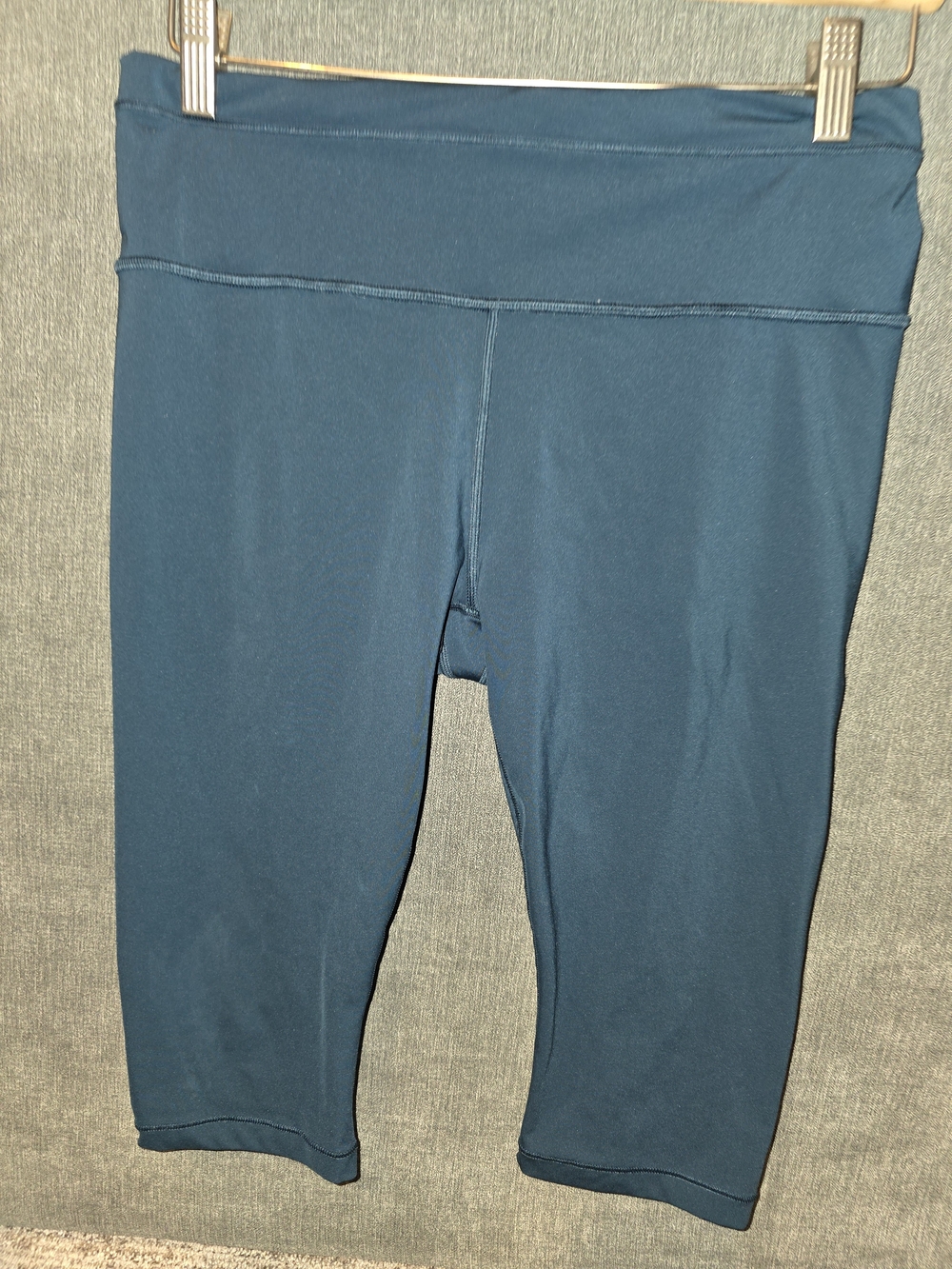 Athleta Teal Cropped Active Leggings Size LP